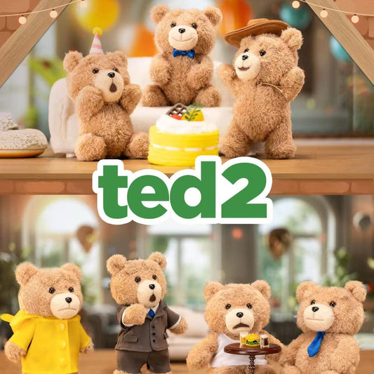 Ted2 Teddy Bear Action Plush Pendant Blind Boxes