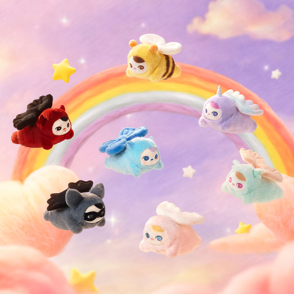 PUCKY BEANIE FLYING BABIES SERIES - Plush Pendant Blind Box (Pre Sale)