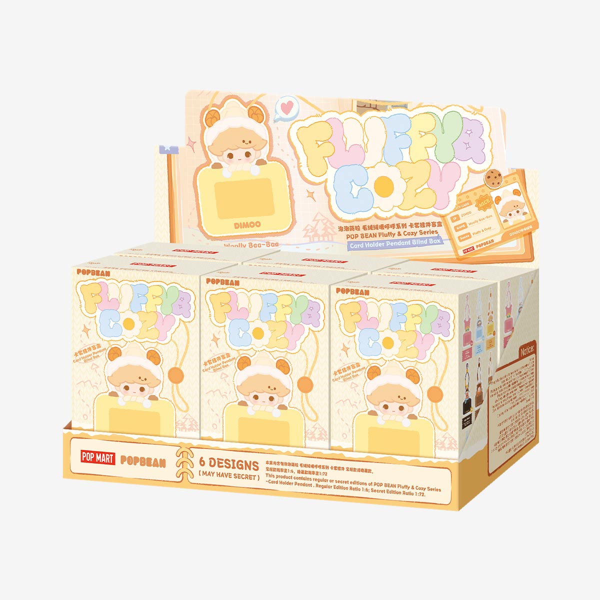 POP BEAN Fluffy & Cozy Series-Card Holder Pendant Blind Box