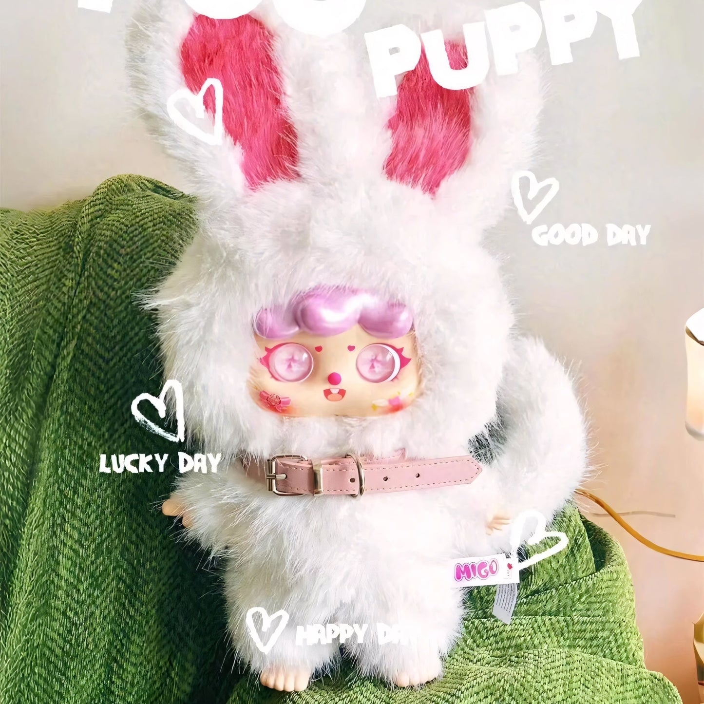 [MIGO Twin Life Limited Edition] 400% Plush Hanging Card Black Night White Day Series Blind Box