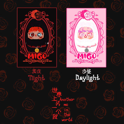 [MIGO Twin Life Limited Edition] 400% Plush Hanging Card Black Night White Day Series Blind Box