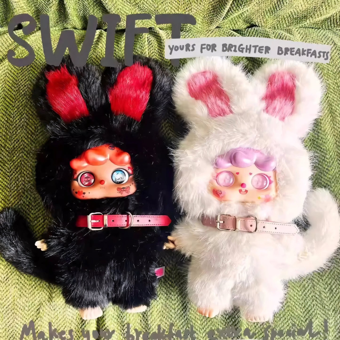 [MIGO Twin Life Limited Edition] 400% Plush Hanging Card Black Night White Day Series Blind Box